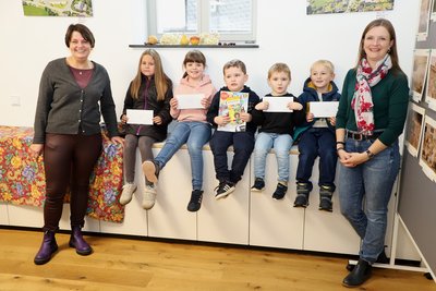 Preisverteilung des Malwettbewerbs der AWO-Leupoldsgrün