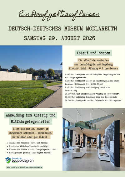 Ein Dorf geht auf Reisen: Ausflug ins Deutsch-Deutsche Museum Mödlareuth