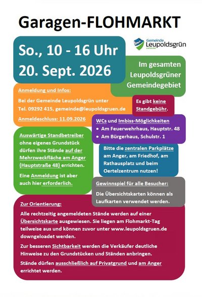 SAVE THE DATE - Garagenflohmarkt!